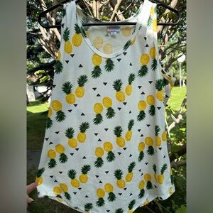 LuLaRoe pineapple tank top